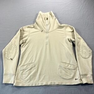 KAVU Sweater Womens Large Turtle Neck 1/4 Zip Pullover Sweatshirt Outdoor Ladies